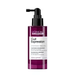 L'Oreal Professionnel, Serie Expert Curl Expression, 5% stemoksidino + hibisko sėklų, galvos odos priežiūros pur&scaron;kiklis, tankumui ir gyvybingumui, 90 ml