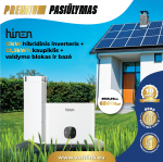 Komplektas Hinen 12kW inverteris + 23,3kWh kaupiklis