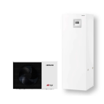 Hitachi airH2O 600 SCombi 3.5kW &scaron;ilumos siurblys oras-vanduo su integruota 220L kar&scaron;to vandens talpa RWD-1.5RW3E-220S + RAS-1.5WHVRP2E