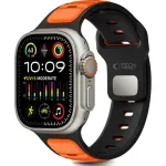 Tech-Protect watch strap IconBand Line Apple Watch 44/45/46/49mm, black/orange
