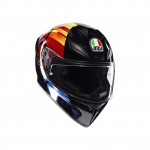 AGV &scaron;almas K1 S Pulse 46 juoda/raudona/geltona