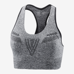 SALOMON sportinis liemenėlis Move On Bra W, pilkas (grey)