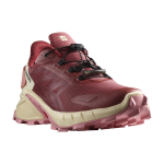 SALOMON batai Supercross 4 GTX W tamsiai raudoni/smėlio spalvos