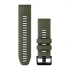 GARMIN laikrodžio apyrankė Quickfit 26mm Silikoninė samanų žalia/pilka