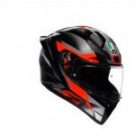 AGV &scaron;almas K1 S Fastlap juoda/pilka/raudona