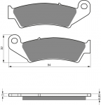 GOLDFREN stabdžių kaladėlės Honda/Kawasaki/Suzuki/Yamaha