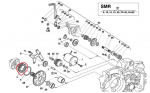 HUSQVARNA vienpusio sukimo sankaba TE/TXC 250 '03-'12 guolis