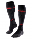 FALKE kojinės SK2 Women Energizing Light Wool juoda/raudona