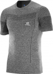 SALOMON mar&scaron;kinėliai SS Pulse Seamless Tee pilki