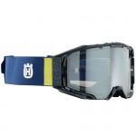 HUSQVARNA akiniai MX Velocity 6.5 juoda/mėlyna/geltona su skaidriais lę&scaron;iais