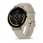 GARMIN laikrodis Venu 3S GPS WiFi 41mm pilkas/mink&scaron;tas auksas