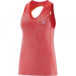 SALOMON mar&scaron;kinėliai be rankovių Elevate Seamless Tank W raudoni