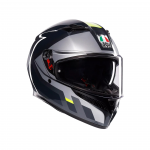 AGV &scaron;almas K3 Shade pilka/geltona fluo