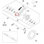 HUSQVARNA ratlankio veržlė M4.5 AL /79109072000
