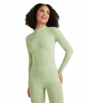 FALKE termo mar&scaron;kinėliai LS Women Warm Collar TF light green