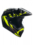 AGV &scaron;almas AX9 Steppa anglies/žalsvai pilka/geltona fluo