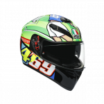 AGV &scaron;almas K3 SV Rossi Mugello 2017 žalias