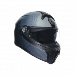 AGV &scaron;almas Tourmodular Textour matinė juoda/pilka