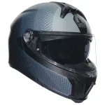AGV &scaron;almas Tourmodular Textour matinė juoda/pilka