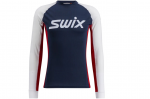 SWIX distancinio slidinėjimo striukė RaceX Classic LS tamsiai mėlyna/balta