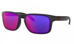OAKLEY saulės akiniai Holbrook matinė juoda su raudonu atspindžiu