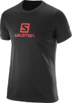 SALOMON T-shirts Logo SS Medvilniniai mar&scaron;kinėliai juodi