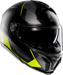 AGV &scaron;almas Tourmodular Preception matinė juoda/geltona/pilka