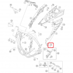 HUSQVARNA varžtas M8x20 pusiau rėmo tvirtinimui