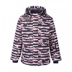 COLOR KIDS žieminė striukė Ski JKT AOP 4 zaphyr rožinė/juoda AF 10K