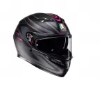 AGV K3 Syth matt black/pink helmet