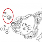 HUSQVARNA sandariklis sankabos dangtyje TC 125 '18-'20
