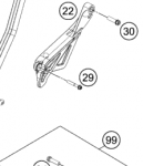 HUSQVARNA grandinės slankiklis TC 85 '18-'20