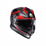 AGV K7 Glimpse matt black/red ķivere