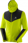 SALOMON &scaron;varkas su gobtuvu X Alp Mid Hoodie žalia/juoda