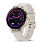 GARMIN laikrodis Venu 3S GPS WiFi 41mm dramblio kaulo pilkas/mink&scaron;tas auksas