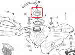 HUSQVARNA dangtis kuro bakui su tarpine '08-'13