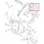HUSQVARNA plastikinė pusrėmio vir&scaron;utinė dalis 125-501 '18-'19