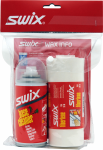 SWIX valiklis kompl Base Cleaner Set pur&scaron;kiklis 150ml su fiberlene kilimėliu