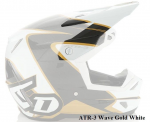 6D &scaron;almo pagalvėlė ATR-3 Wave blizgi auksinė/balta