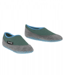 FALKE kojinės Cosyshoe vaikų &scaron;lepetės žalia/pilka