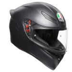 AGV &scaron;almas K1 vientisa matinė juoda spalva