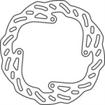 GOLDFREN bremžu disks aizmugurinis 201,5 mm Flame KTM SX 85 '03-'10 47010060400