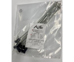 KITE ratlankio spiečių komplektas 19" sidabriniai spieķiai/juodos nipelės 12 gb