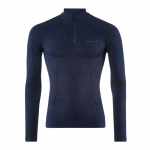 FALKE termo mar&scaron;kinėliai LS Wool Tech Zip Reg dark blue