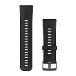 GARMIN Venu X1 laikrodžio dirželis 24 mm, silikoninis, juodas