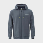 Pilkos spalvos HUSQVARNA &scaron;varkas su gobtuvu Railed Zip Hoodie