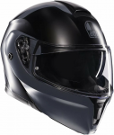 AGV &scaron;almas Streetmodular Resia matinė juoda/pilka