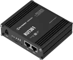 Teltonika Industrieller 4G-LTE-Router RUT361 Cat 6 LTE - WiFi 4 - 2x RJ45 100 Mbit/s - IP30 - Router fr Mobilfunknetz - Schwarz - Aluminium - LAN - Leistung - Signalstrke - Status - Schnelles Ethernet - 10,100 Mbit/s (RUT361100000)