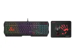 A4TECH BLOODY USB B1700 B140N +ES7 + BP-50M USB/ Esports Black USB set keyboard+mouse+pad (EN)