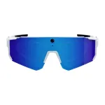 Colmi V06 AI White Sports Sunglasses (with blue lenses)